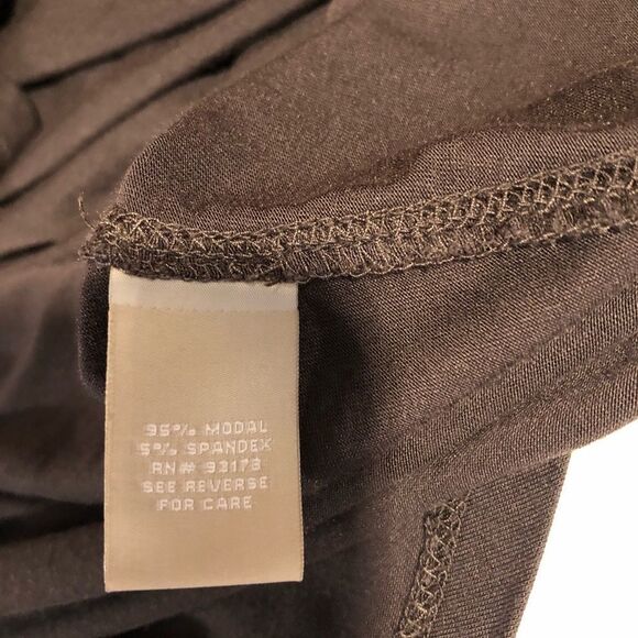 joan vass brown Dolan sleeve mock neck - L - Picture 7 of 8